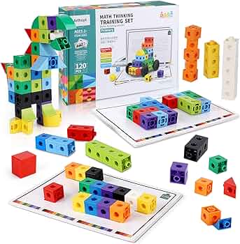 Connective Blocks Math Conectores - Math Activity Set Building Blocks Cubes β Brain Work Panama